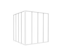 Verrière d'angle d'atelier en aluminium thermolaqué blanc 120 x 120 x 130 cm (L x l x H) ? BAYVIEW