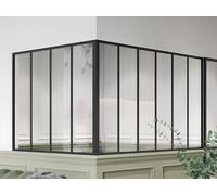 Verrière d'angle d'atelier en aluminium thermolaqué - L180 x L120 x H105 - Noir - BAYVIEW Noir https://www.fnac.com/mp49702416/Verriere-d-angle-d-atelier-en-aluminium-thermolaque-L180-x-L120-x-H105-Noir-BAYVIEW/w-4?oref=f288fdc1-0524-1798-9227-b60c23dcadb9