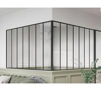 Verrière d'angle d'atelier en aluminium thermolaqué - L210 x L210 x H130 - Noir - BAYVIEW Noir https://www.fnac.com/mp49702433/Verriere-d-angle-d-atelier-en-aluminium-thermolaque-L210-x-L210-x-H130-Noir-BAYVIEW/w-4?oref=e3601872-5ffc-b02f-8451-b11fbab7fd01