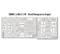 Verrière Et Roues De Junkers Ju 88a-4 (Pour Le Dragon Le Monogram Et Maquettes Revell) (Fait À Partir De Bande Jaune De Kabuki J-Eduard