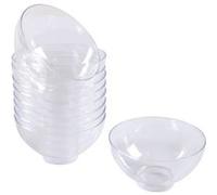 Homéa, Set de 25 Verrines en Plastique Réutilisable Bol 50Ml Transparent