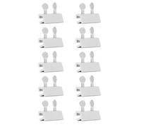Verrons limite de fenêtre en acier inoxydable de 10pcs | Arrêt de sécurité à double trou pour les panneaux/portes coulissants | Sécurité et protection de l'enfance avec contrôle