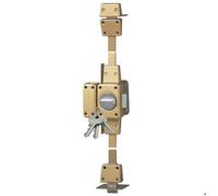 Verrou 3 points ISEO Zenith - Cylindre 45mm gauche - Standard Européen - Coffre acier embouti - Mat