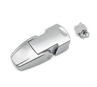 Verrou à boucle cachée pour châssis de boîte électrique V7-20-111-20 en fer - Design dissimulé - Interrupteur à bouton-poussoir - Pièces de quincaillerie (argent)