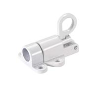 Verrou à boulon de porte et fenêtre ressort polyvalent, 1 pièce, sécurité fermeture automatique, mécanisme rebond Durable avec loquet anneau traction(10)