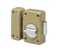 Verrou à bouton bronze - Cylindre 45 mm - Pêne 110 mm - Série V136 - Vachette