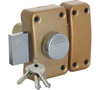 Verrou à bouton CITY 25 cylindre de 40mm - - 10020401