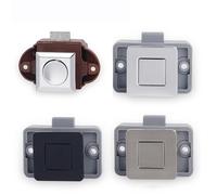 Verrou à bouton de verrouillage for camping-car, 10 pièces, for voiture, bateau, moteur de maison, armoire, tiroir, serrure à bouton, quincaillerie de porte de meubles sans clé(SS6209-Black)