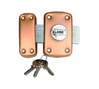 Verrou à Bouton KLOSE besser 3 clés 45 mm (trous 70x38 mm) - 45mm varié
