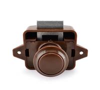 Verrou à bouton-poussoir for camping-car, diamètre 26 mm, for tiroir, armoire, 1 pièce(Brown)