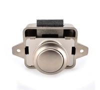Verrou à bouton-poussoir for camping-car, diamètre 26 mm, for tiroir, armoire, 1 pièce(Pearl nikel)