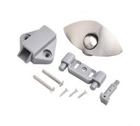 Verrou à bouton-poussoir pour camping-car - 1416 mm - Design demi-lune - Pour armoires de camping-car, yachts, remorques et diverses portes de meubles - Sécurité pendant le mouvement (brossé)