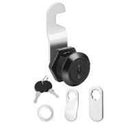 Verrou à came en acier noir de 1,6 cm pour armoire de rangement de véhicule récréatif avec clés pour tiroir