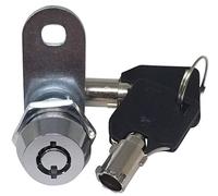 Verrou à came tubulaire 180 degrés avec finition chromée, clé amovible 5/8" Pack of 1