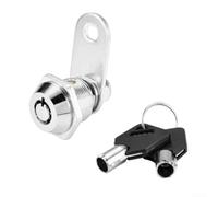Verrou à came tubulaire de 1630 mm avec came d'arrêt réversible pour armoires, bureaux, boîtes aux lettres et tiroirs avec 2 clés identiques - Construction en alliage de zinc (20 mm)