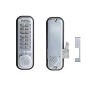 Verrou à code mécanique pêne dormant à crochet UNICODE 2500 - UNITECNIC - U300.1.050 Noir