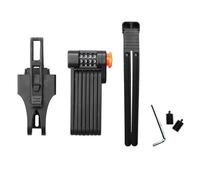 Verrou à combinaison pliable - Antivol vélo en alliage dur avec code à 4 chiffres - 85 cm - Antivol léger et sécurisé pour vélo, VTT, trottinette et e-bike