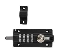 Verrou à combinaison, verrou à 4 chiffres, verrou à combinaison pour loquet de porte, verrou à combinaison recodable, verrou codé, verrou de serrure