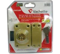 Vachette Verrou cylindre double CYCLOP 67603-45/SC ø23 mm L45 mm 5 goupilles Anti-crochetage 3 clés