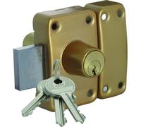 Verrou CITY 26 à double entrée gâche huisserie bois cylindre de 30 mm ISEO 10022301