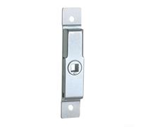 Verrou à douille carré en acier 7 mm/8 mm pour portes d'armoires et de meubles avec mécanisme de râpe simple robuste (clé)