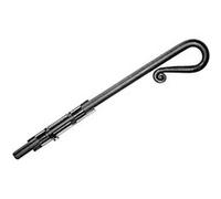 Verrou à douille rustique à visser étroite noire 16X400mm - MERMIER - M-464402 Noir G