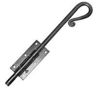 Verrou à douille rustique à visser large noir 16X400mm - MERMIER - M-464452 Noir G