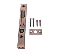 Verrou à glissière en alliage d'aluminium épais, tube caché, loquet de sécurité coulissant, opération facile pour porte, porte, sécurité de la maison, durable 15,3 x 2,1 x 1,7 cm (Or Rose)