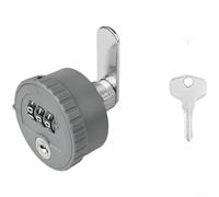 Verrou à langue en alliage de zinc pour tiroir d'armoire et boîte aux lettres avec e récupération pour combinaison oubliée (gris)