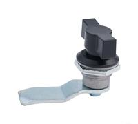 Verrou à langue tournant, serrure à came cylindrique sans clé pour armoire de distribution pour voiture, maison, bureau (noir)