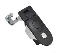 Verrou à levier de rebond à bouton poussoir pour camping-car, bateau et portes, montage à mortaise, construction en alliage de zinc pour remorques, flotteurs de chevaux (noir)