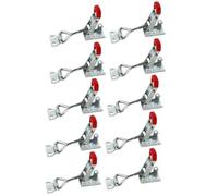 Verrou à levier,Lot de 10 serre-joints de menuiserie réglables | Pour placard tiroir grille compartiment,Verrouillage par Levier pour Poulailler, Nautique, Porte, Armoire, Boîte, Tiroir, Congélateur