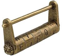verrou à mot de passe, Serrure à mot de passe, mots anglais antiques, cadenas en alliage de Zinc, décoration artisanale for armoire à bijoux, boîte en bois, cadenas à combinaison