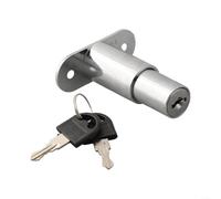Verrou à piston pour porte coulissante avec culasse pour placards, vitrines et installations de portes en alliage d'aluminium (32 mm)