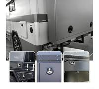 Verrou à poignée en T en alliage de zinc pour camion, camping-car, remorque, UTV, ATV, boîtes à outils et panneaux de contrôle d'alimentation (noir argenté)