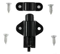 Verrou à ressort automatique en alliage d'aluminium pour portes coulissantes et mécanisme d'ouverture lisse, finition chromée, noir