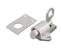 Verrou à ressort en acier inoxydable - Fermeture automatique - Verrou de porte pour battant - Mécanisme antivol avec système de fermeture à pression pour sécurité de portail et armoire