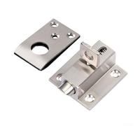 Verrou à ressort en acier inoxydable, loquet de porte à fermeture automatique pour portes de balcon et à battant, mécanisme de verrouillage central antivol, sans outils (carré vers le bas)