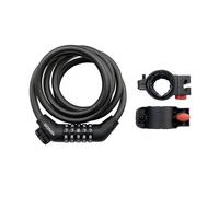 Verrou à Spirale 10x1500mm A Combinaison Noir ILL331 BONIN Antivol