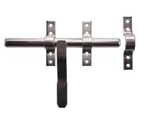 Verrou à vervelles - M-442163 - Pour cadenas 16 mm - Zingué blanc anticorrosion - Longueur 220 mm