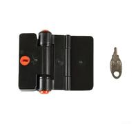 Verrou ABS à double bouton avec mot de passe pour réfrigérateur et armoires, tiroirs, multi-usages, installation facile, blanc (noir (clé))