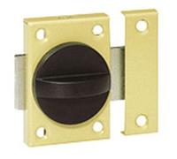 Verrou acier targette plate bronze - 35