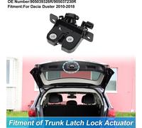 Verrou Actuateur De Coffre Arrière Pour Dacia Duster 2012-2018 2 Broches Verrou De Hayon Arrière No.905039326R/905037230R Plastique Métal Noir