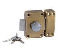 Verrou de securité a bouton pour porte avec cylindre 45 mm Alpha Bricard