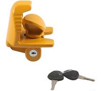 Verrou antivol d'attelage de remorque pour véhicule récréatif de remorquage compatible avec coupleurs de 4,2 cm, 5,1 cm, 6,1 cm, boîtier en alliage d'aluminium, mécanisme de noyau en cuivre (jaune)