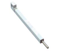 Verrou aluminium en applique ATLAS L 450mm blanc - FAPIM - 3724_32