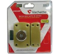 Verrou automatique à bouton Cyclop VACHETTE - Nickelé - Sans cylindre - Encastrée