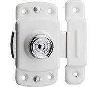 Verrou automatique, acier laqué blanc