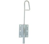 Verrou baïonnette à visser - D14 - L : 398 mm - platine - 90 X 66 x 1 mm -