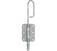 Verrou baïonnette - Jardinier Massard - Zingué blanc - 2 points de verrouillage - A clé - Acier zingué